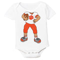 Clemson Tigers Heads Up! Football Player Baby Bodysuit