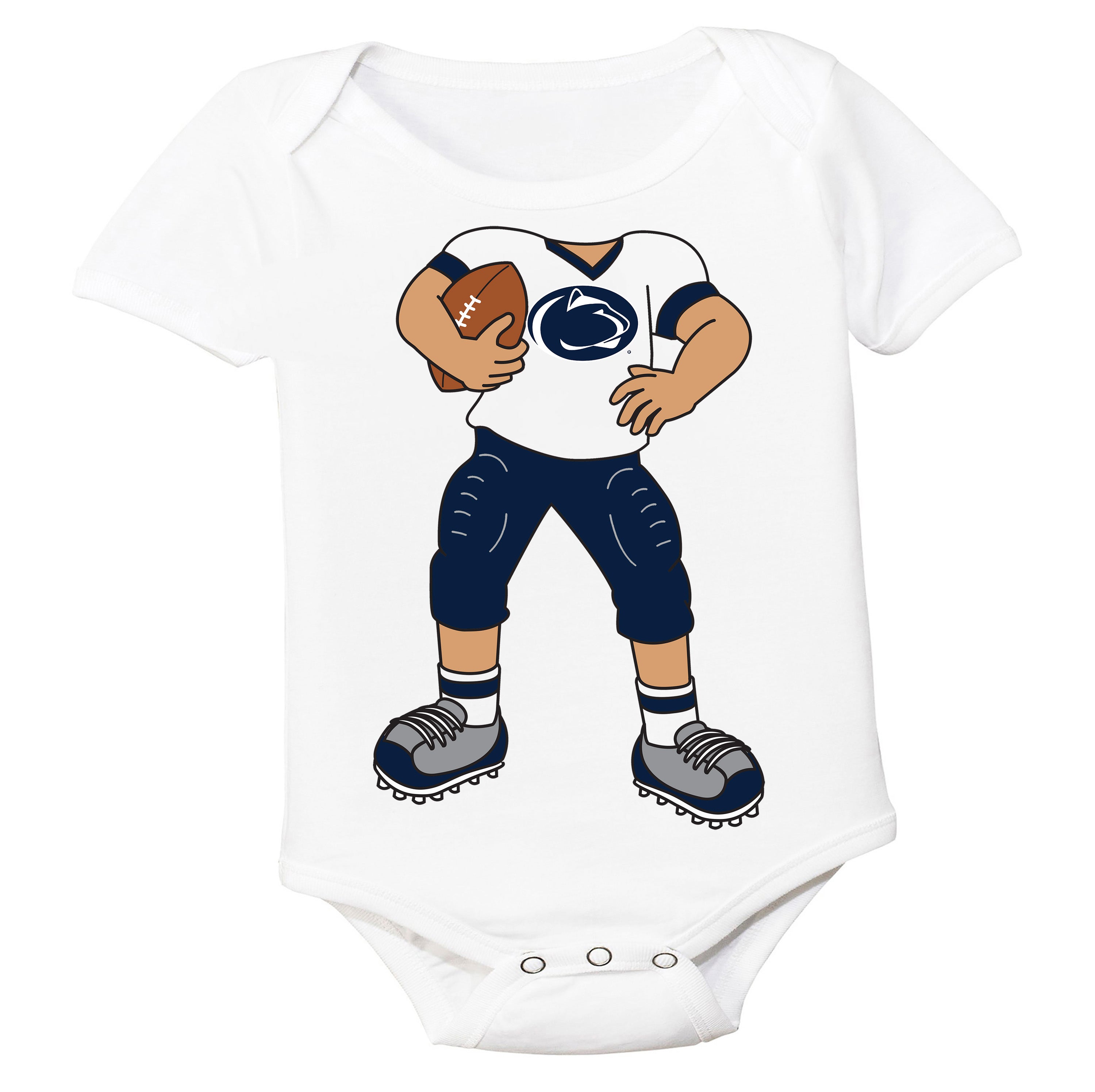 Penn State Nittany Lions Heads Up! Football Player Baby Bodysuit