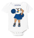 Kansas Jayhawks Heads Up! Cheerleader Baby Bodysuit