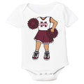 Mississippi State Bulldogs Heads Up! Cheerleader Baby Bodysuit