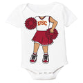 USC Trojans Heads Up! Cheerleader Baby Bodysuit