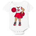 Utah Utes Heads Up! Cheerleader Baby Bodysuit