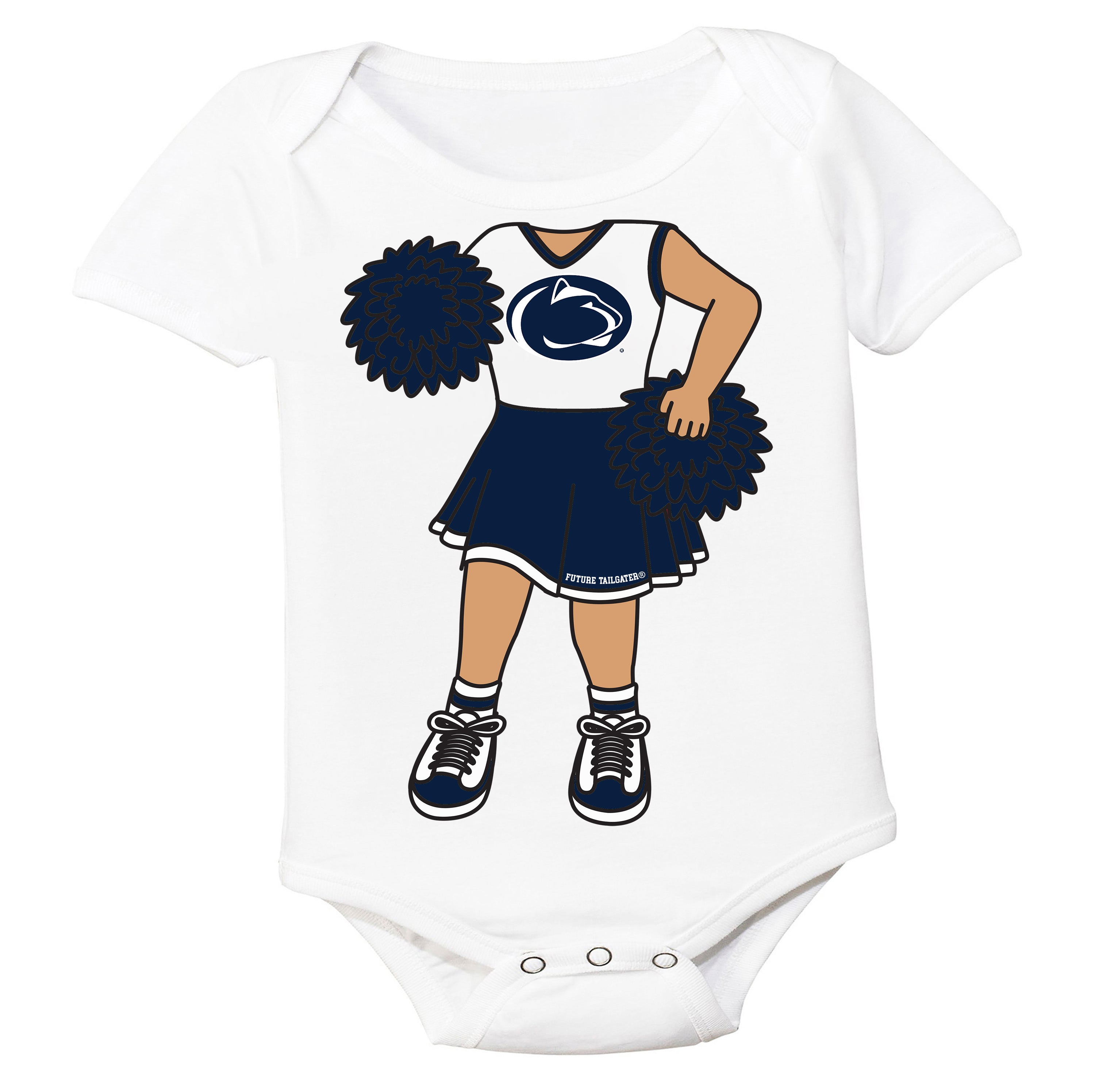 Penn State Nittany Lions Heads Up! Cheerleader Baby Bodysuit