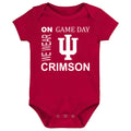 Indiana Hoosiers On Game Day Baby Bodysuit