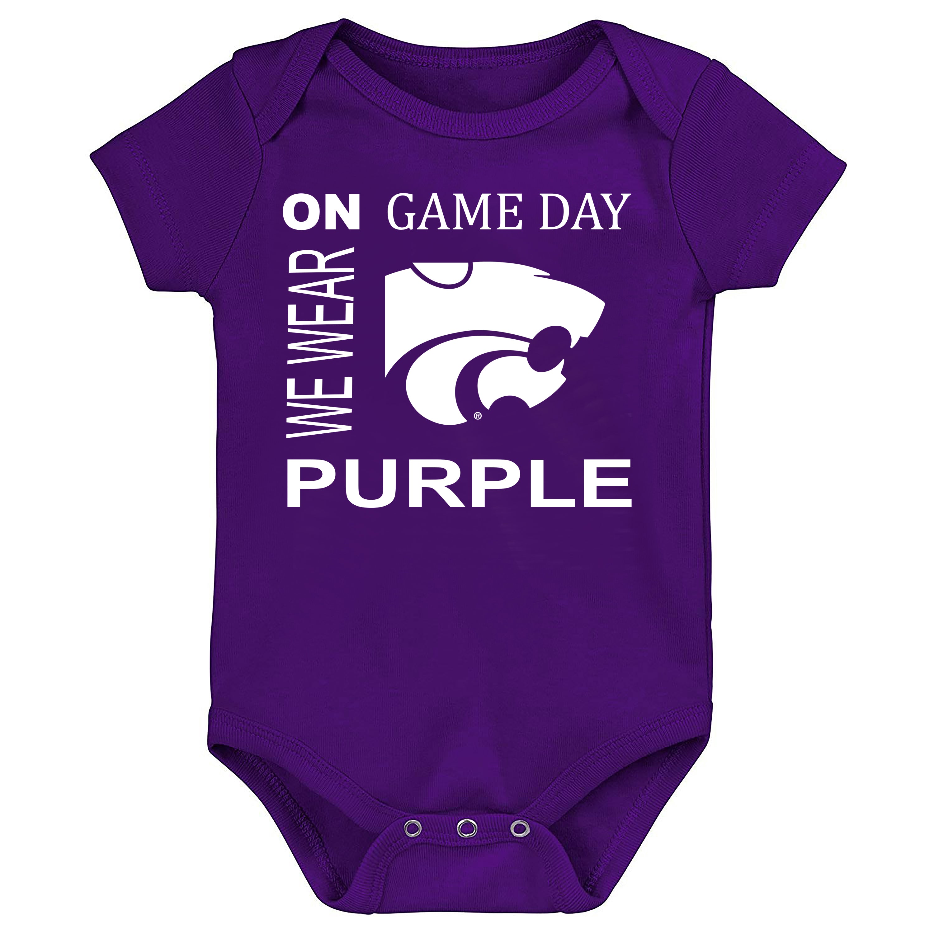 Kansas State Wildcats On Game Day Baby Bodysuit