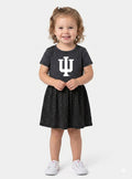 Indiana Hoosiers Toddler Dress - Smoke/Black Leopard
