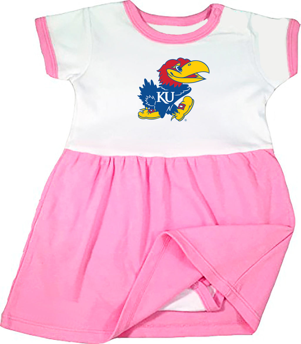 Kansas Jayhawks Baby Bodysuit Dress