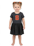 Syracuse Orange Toddler Dress - Smoke/Black Leopard