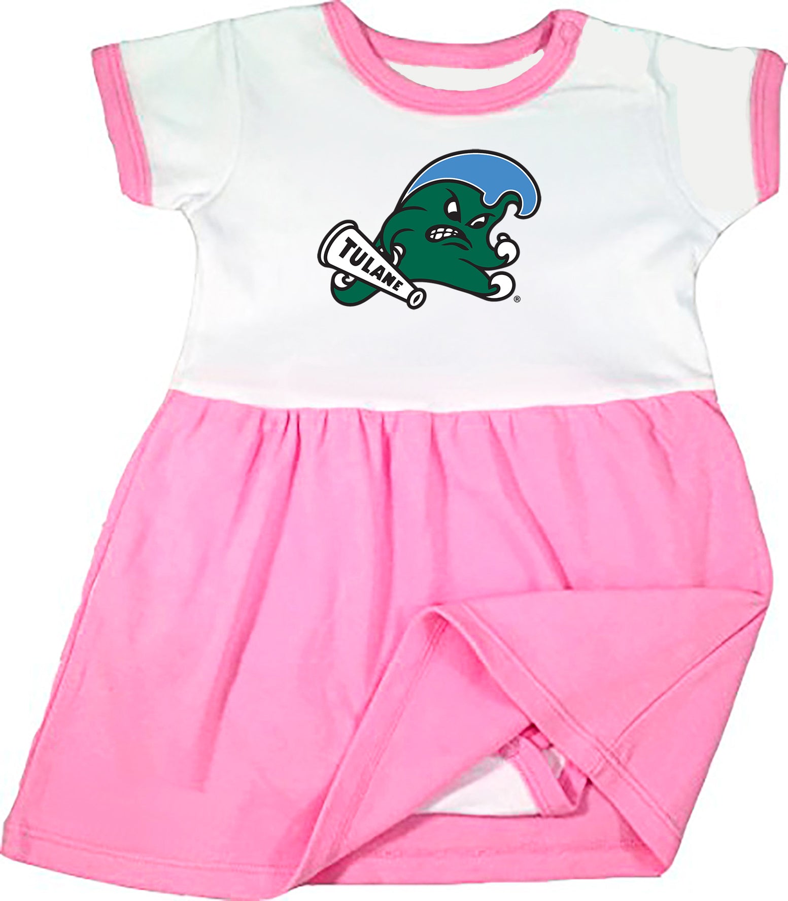 Tulane Green Wave Baby Bodysuit Dress