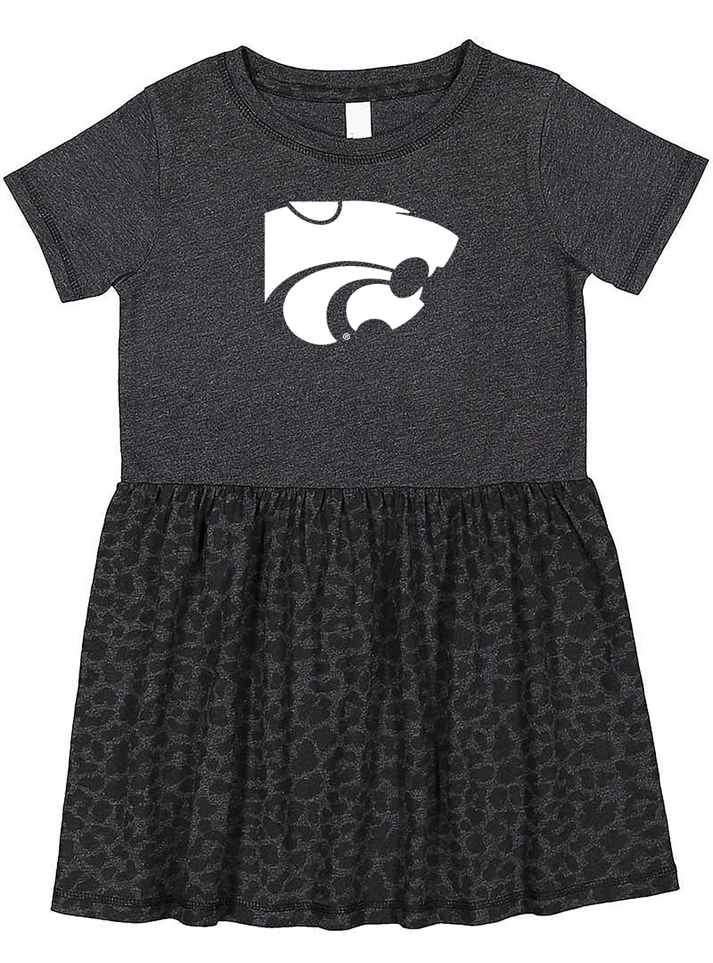 Kansas State Wildcats Toddler Dress - Smoke/Black Leopard