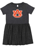 Auburn Tigers Toddler Dress - Smoke/Black Leopard