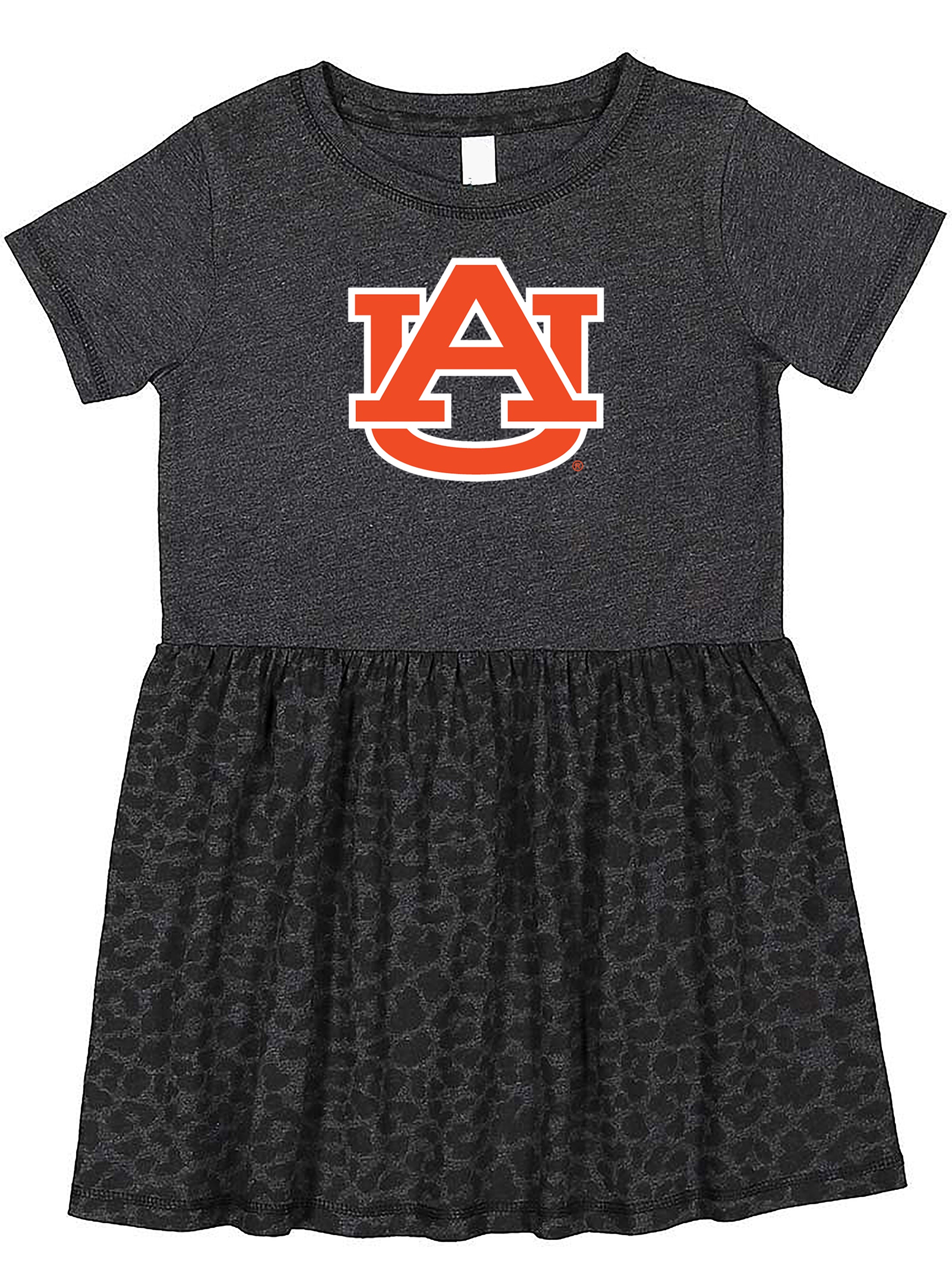 Auburn Tigers Toddler Dress - Smoke/Black Leopard