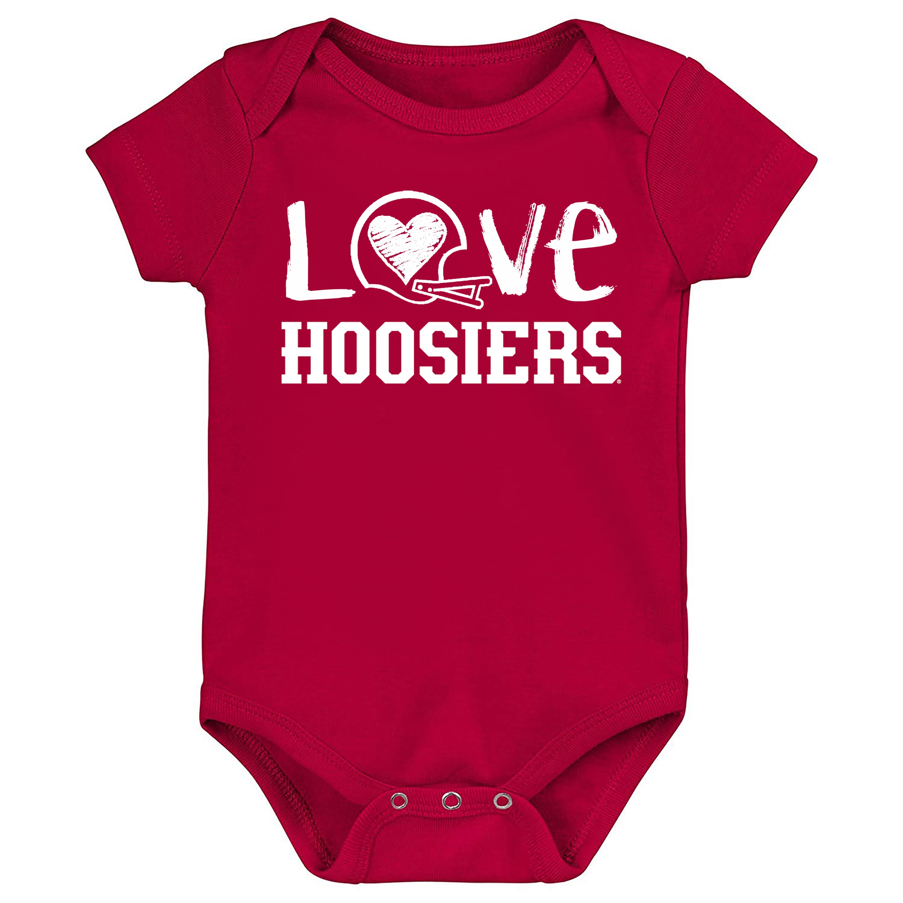 Indiana Hoosiers Doodle Art Baby Bodysuit