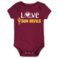 Arizona State Sun Devils Doodle Art Baby Bodysuit
