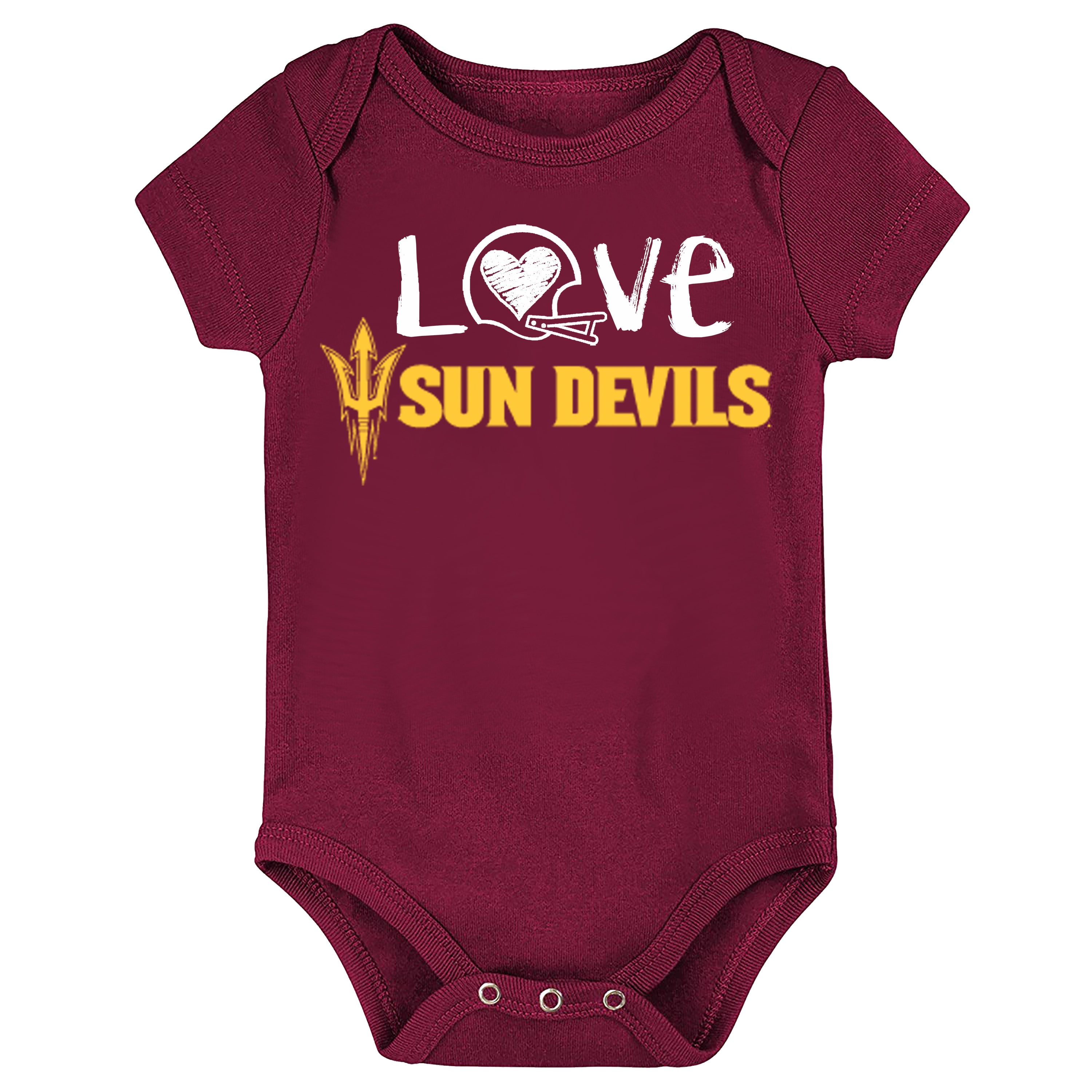 Arizona State Sun Devils Doodle Art Baby Bodysuit