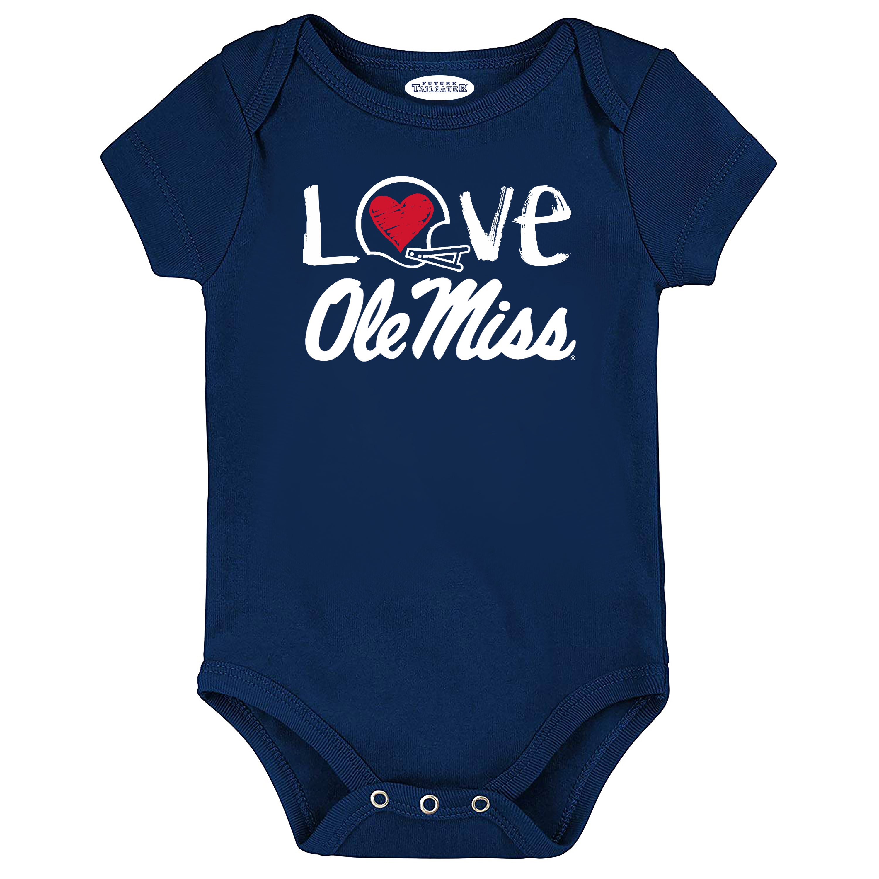 Ole Miss Rebels Doodle Art Baby Bodysuit