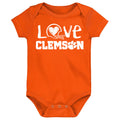 Clemson Tigers Doodle Art Baby Bodysuit