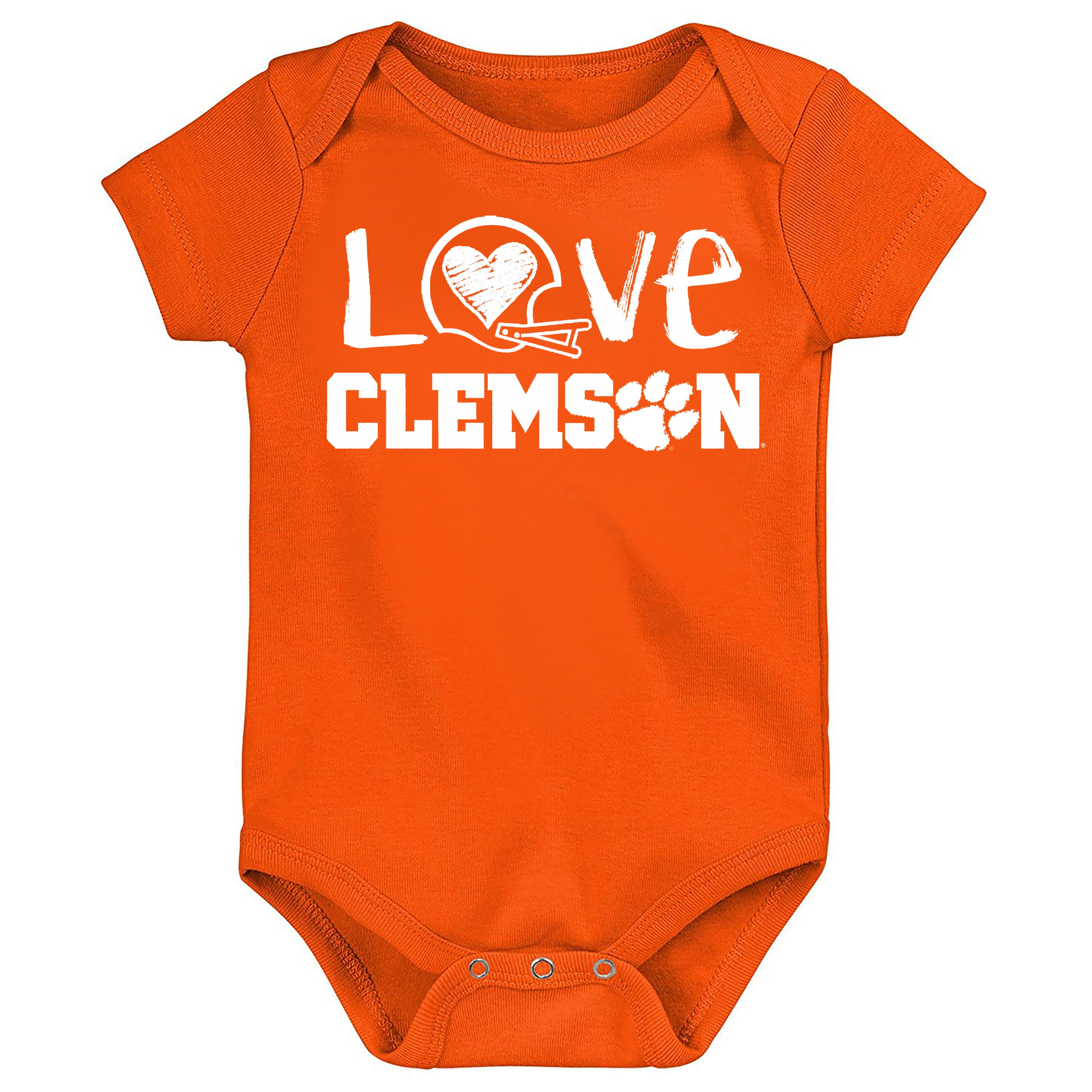 Clemson Tigers Doodle Art Baby Bodysuit