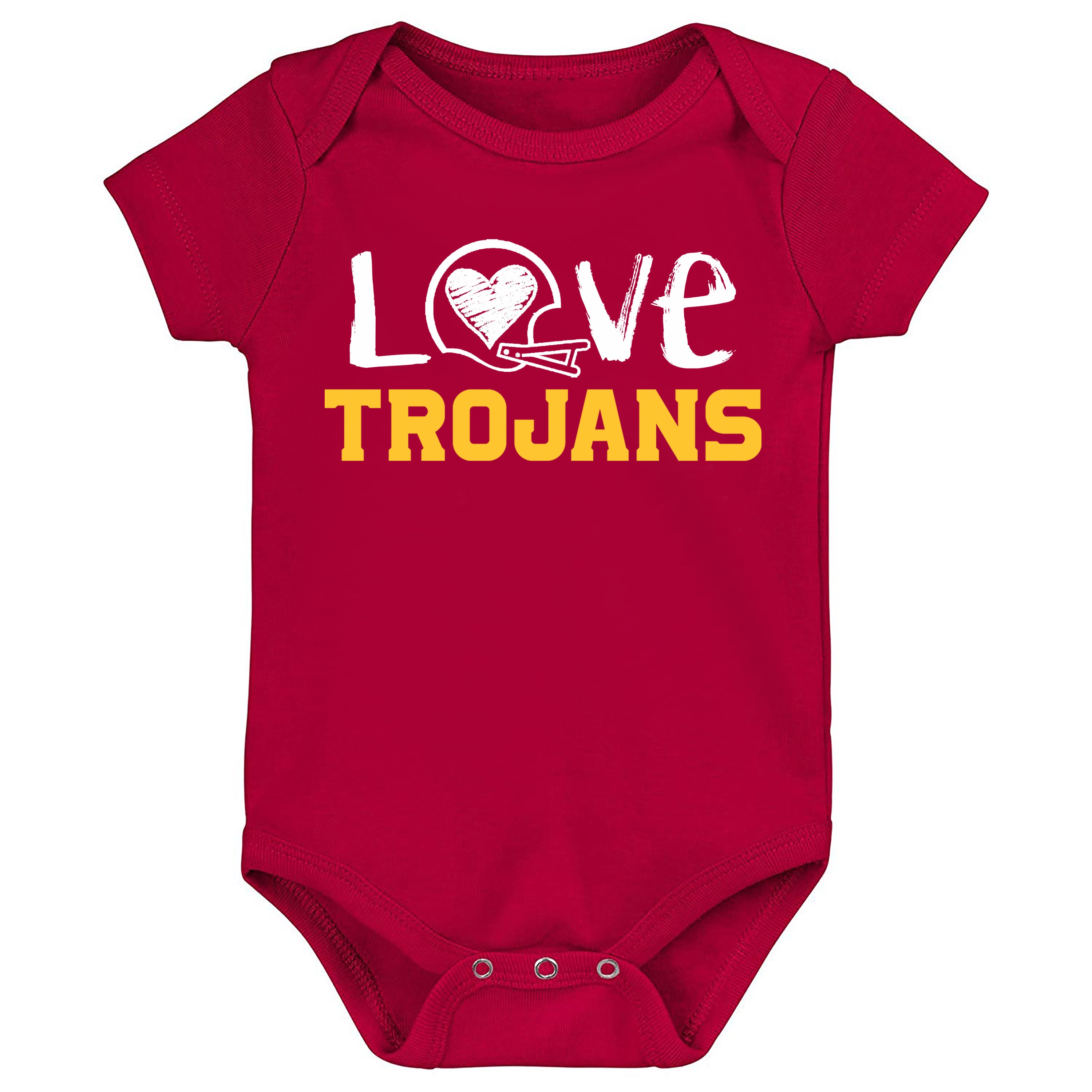 USC Trojans Doodle Art Baby Bodysuit