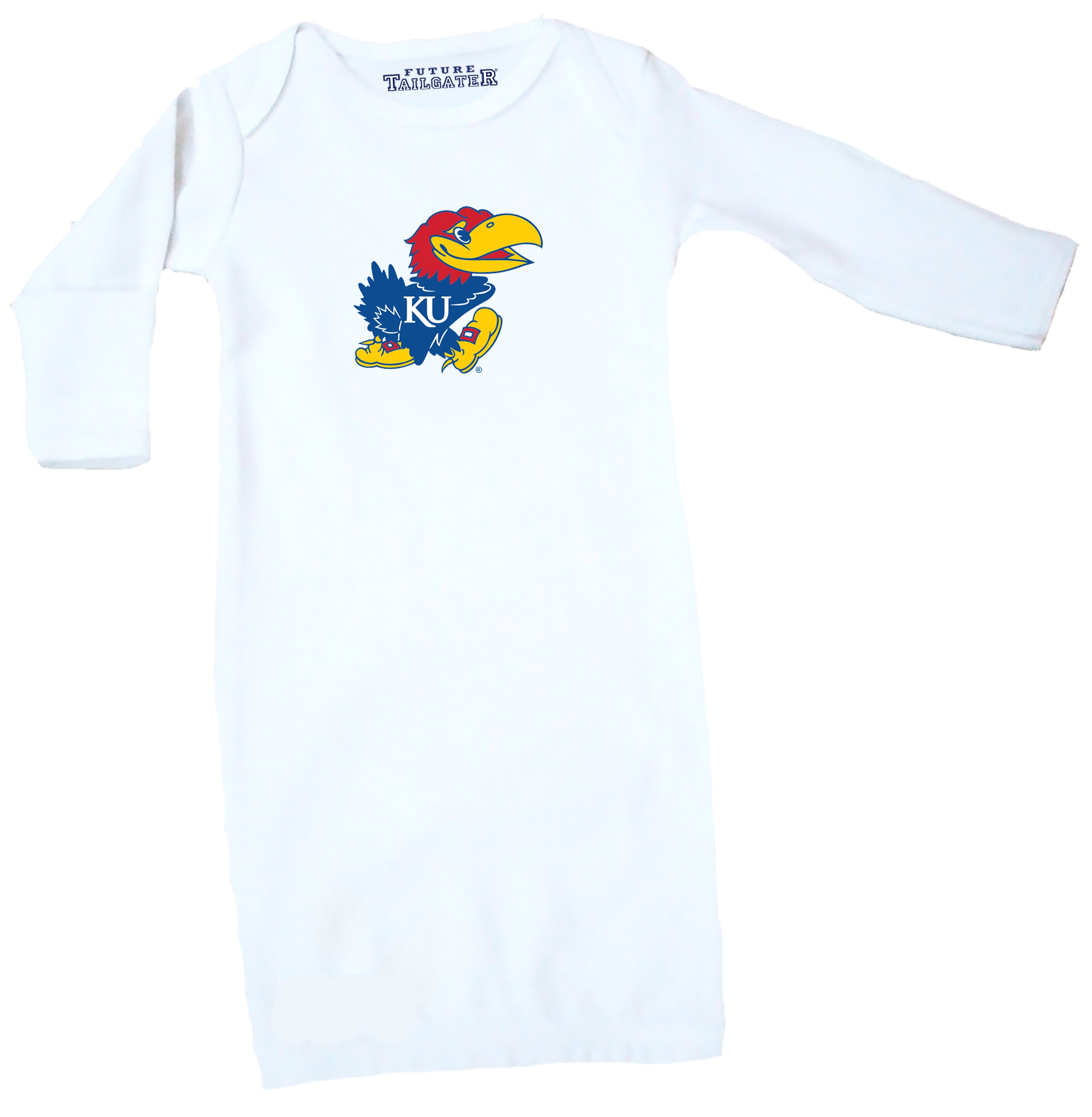 Kansas Jayhawks LOGO Baby Layette Gown