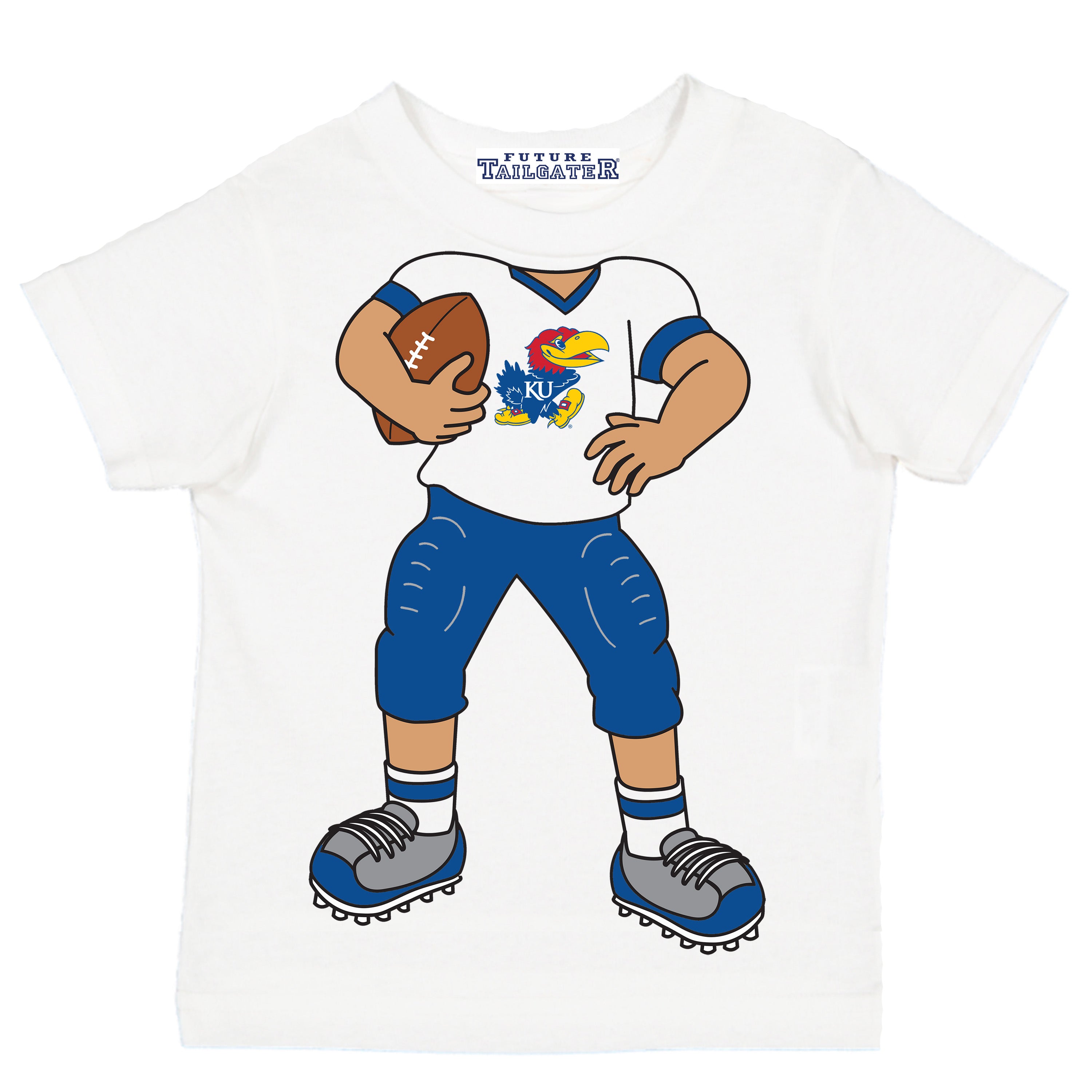 Kansas Jayhawks Heads Up! Football Player Baby/Toddler/Youth T-Shirt