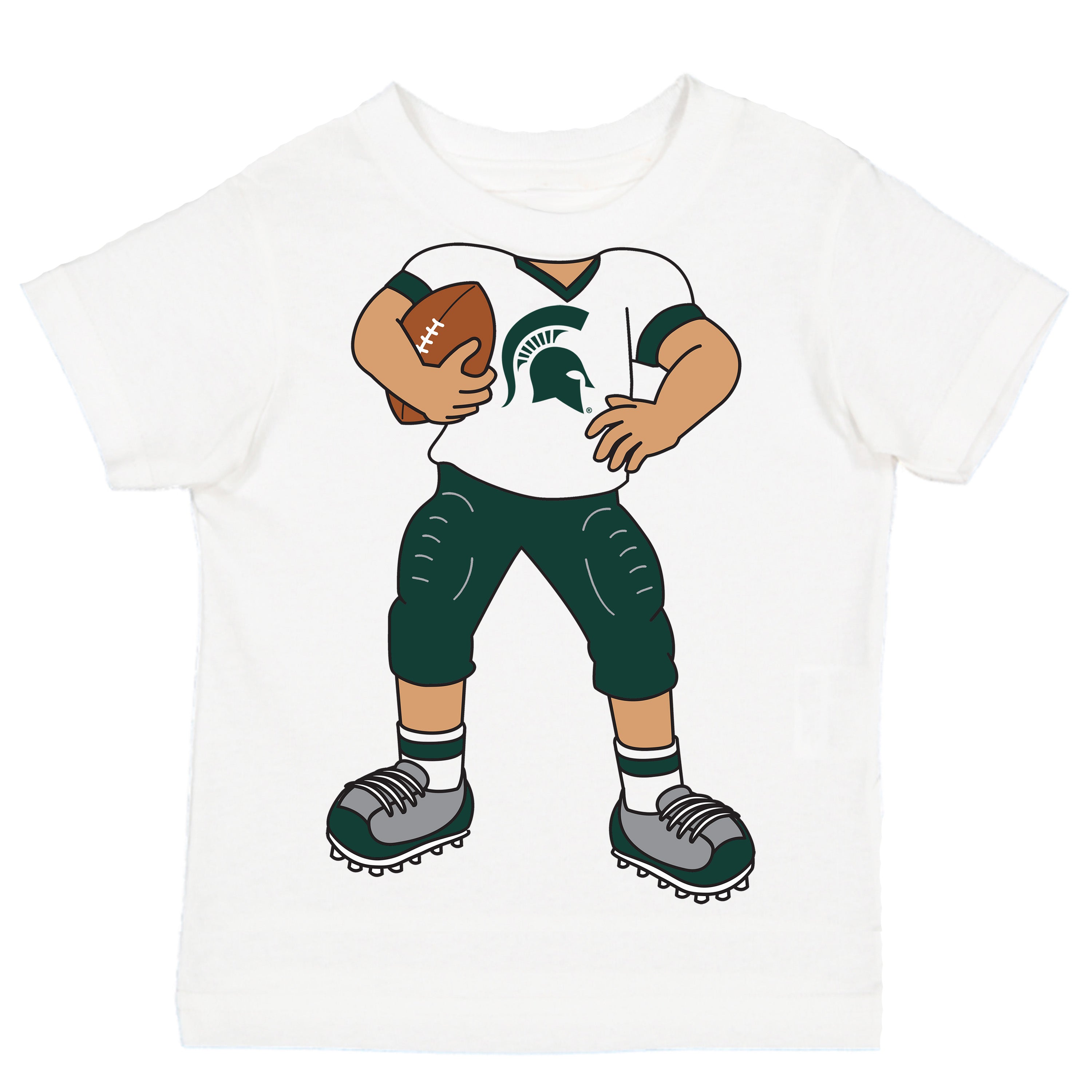 Michigan State Spartans Heads Up! Football Player Baby/Toddler/Youth T-Shirt