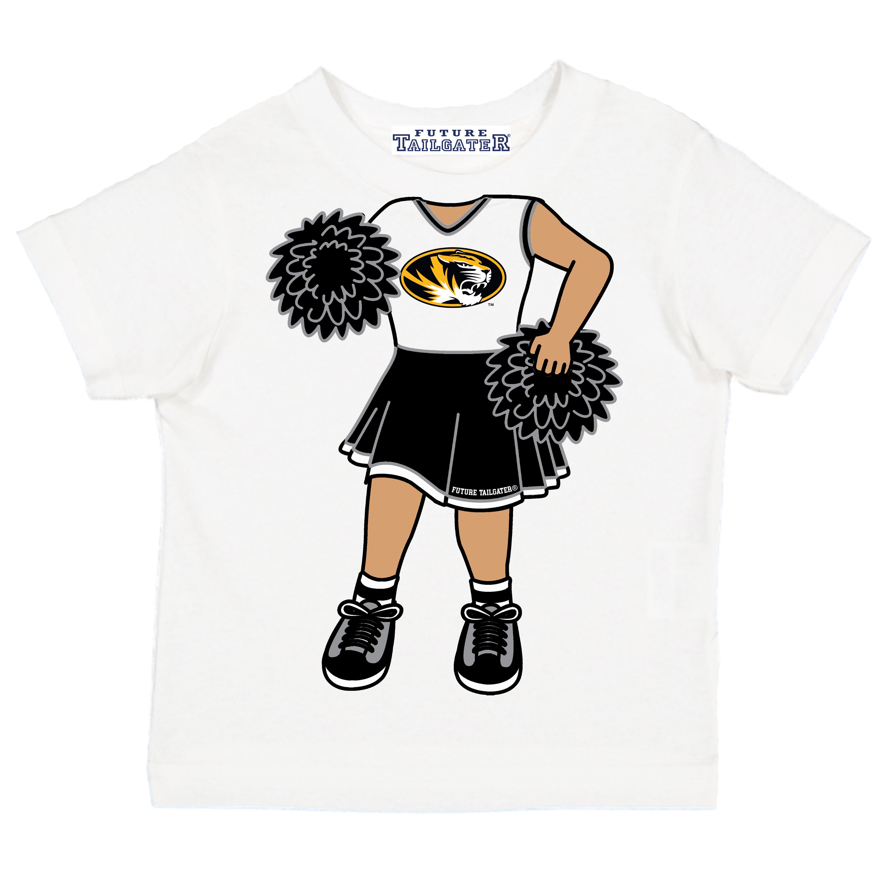 Missouri Tigers Heads Up! Cheerleader Baby/Toddler/Youth T-Shirt