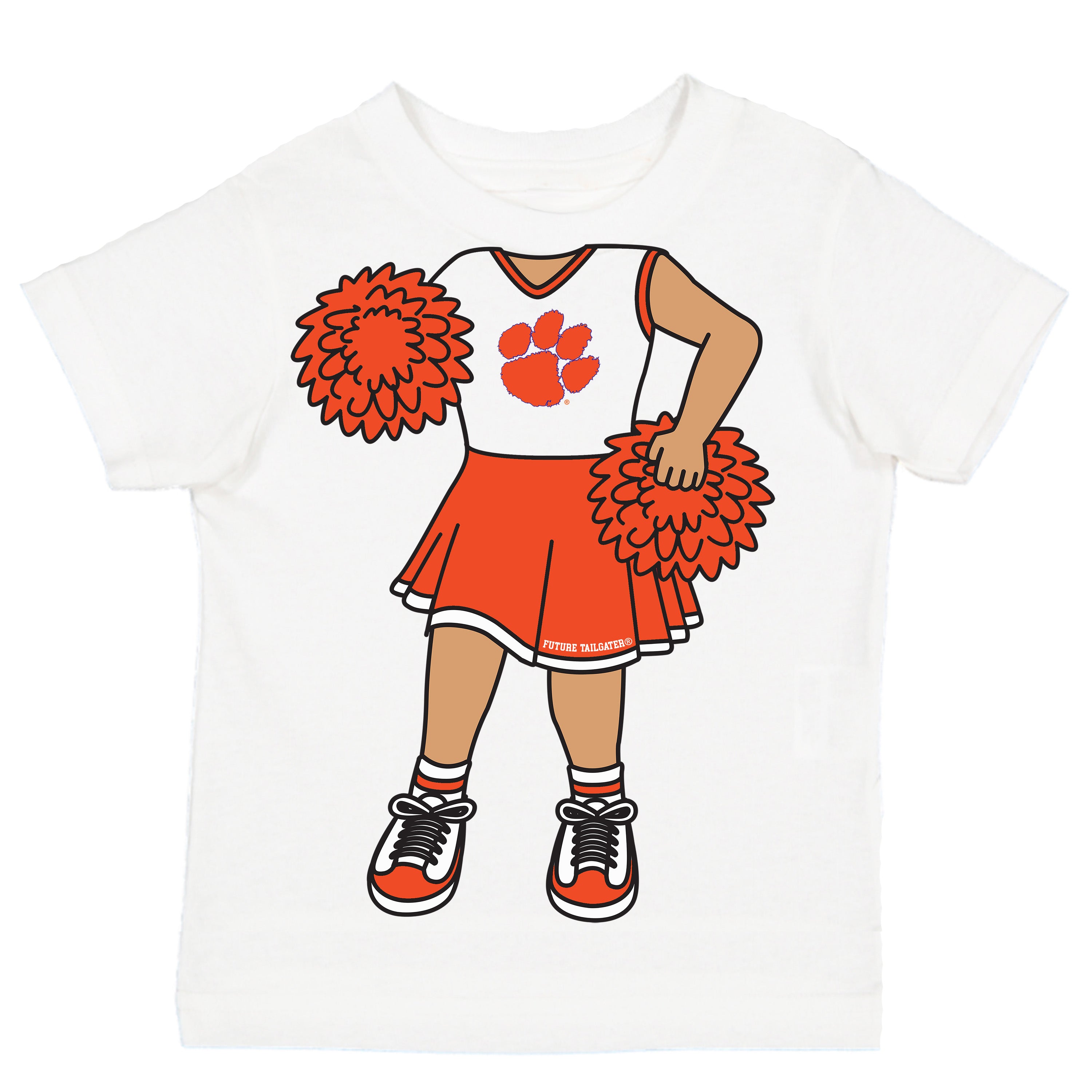 Clemson Tigers Heads Up! Cheerleader Baby/Toddler/Youth T-Shirt
