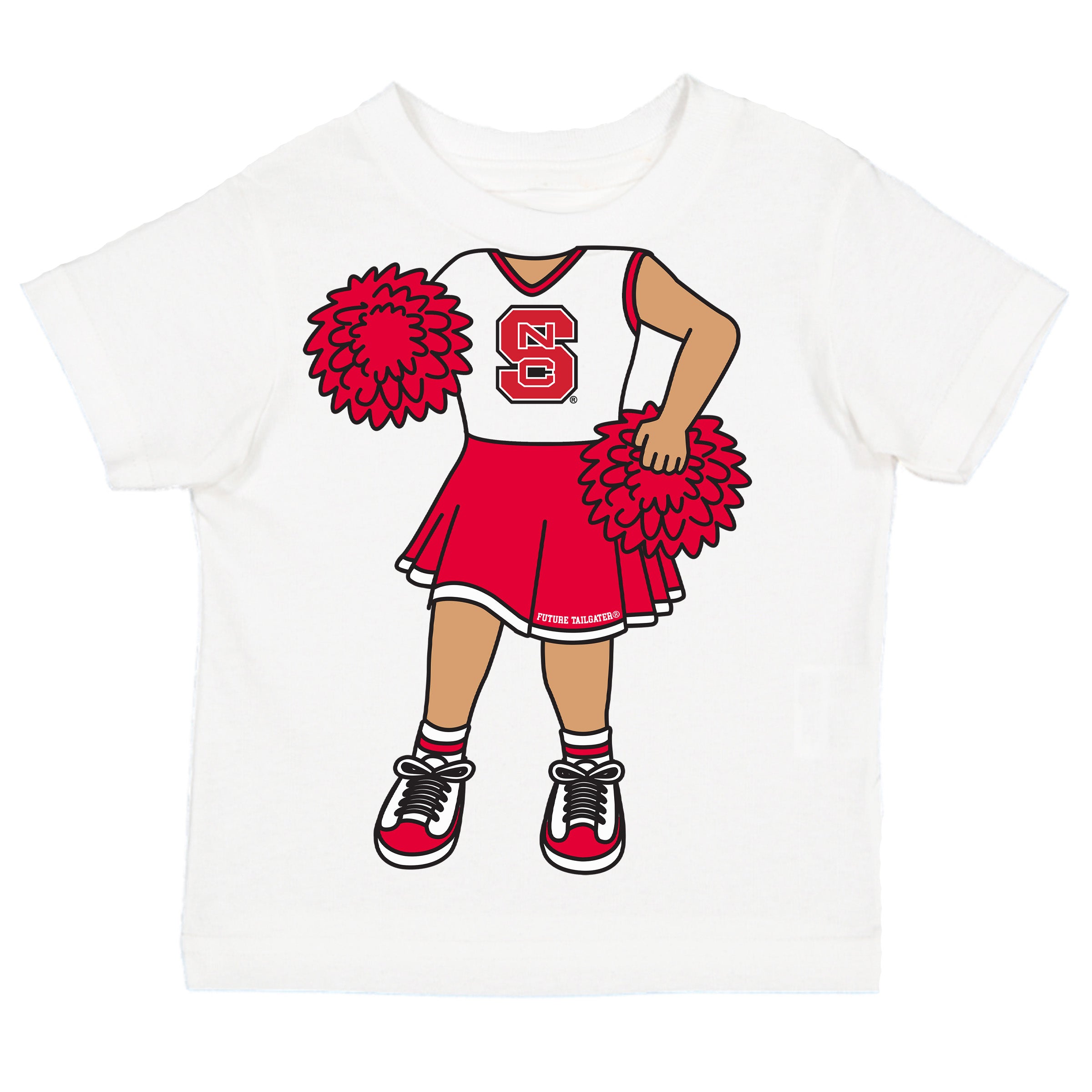 NC State Wolfpack Heads Up! Cheerleader Baby/Toddler/Youth T-Shirt