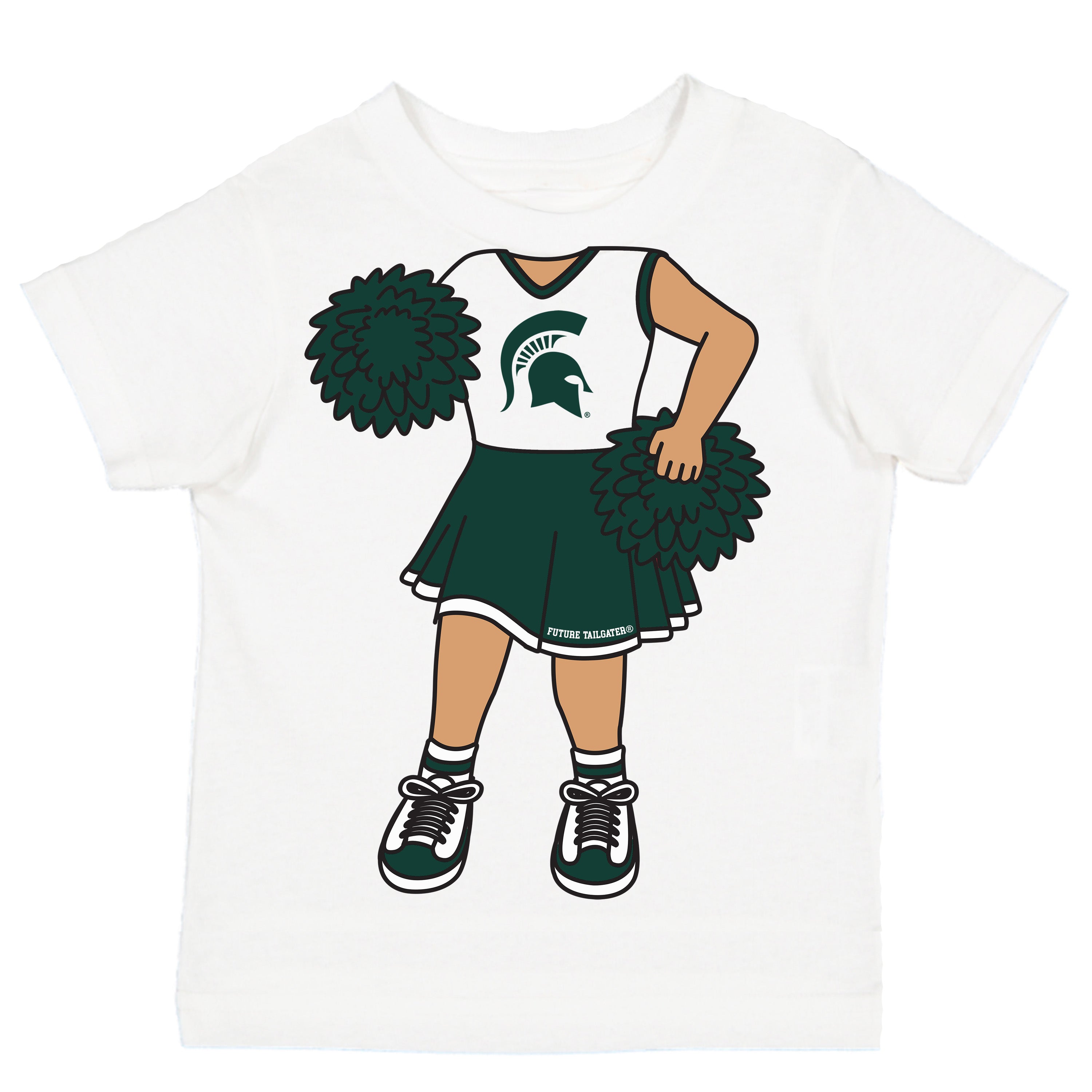 Michigan State Spartans Heads Up! Cheerleader Baby/Toddler/Youth T-Shirt