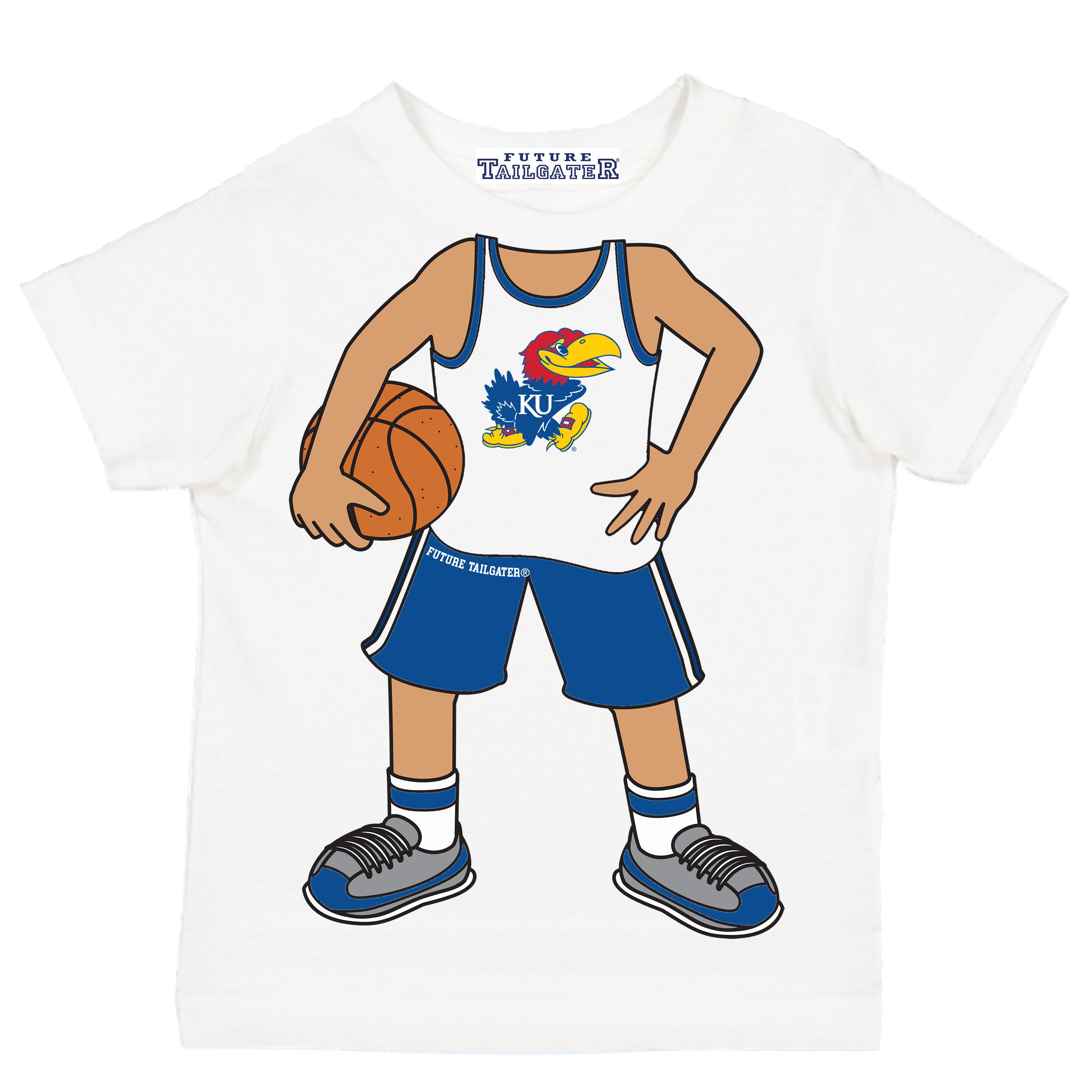 Kansas Jayhawks Heads Up! Basketball Player Baby/Toddler/Youth T-Shirt