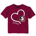 Florida State Seminoles Love Heart Baby/Toddler/Youth T-Shirt