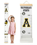 Appalachian  State Mountaineers Baby Height Growth Chart for Kids - Personalized