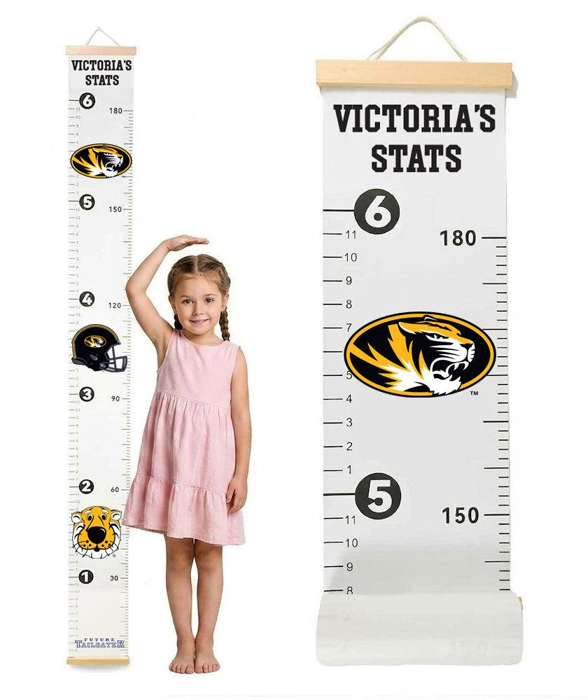 Missouri Tigers Baby Height Growth Chart for Kids - Personalized