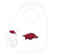 Arkansas Razorbacks Baby Bib and Socks Set