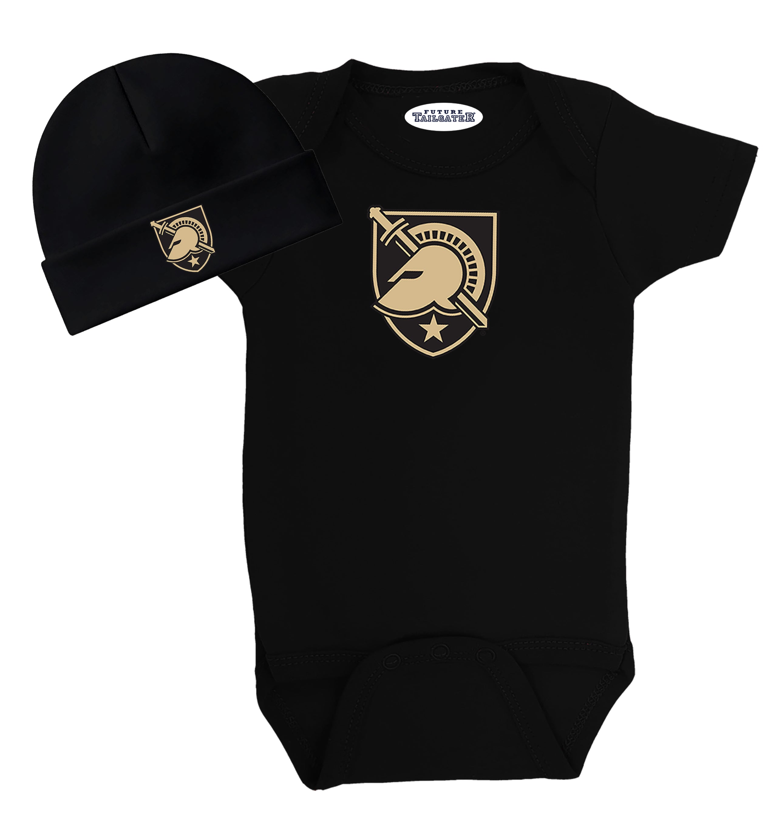 Army Black Knights LOGO Baby Onesie and Cap Set