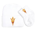 Arizona State Sun Devils Baby Knit Cap and Socks Set