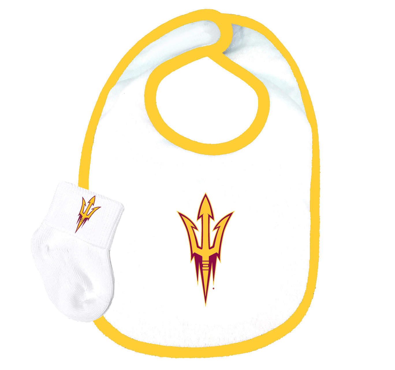 Arizona State Sun Devils Baby Bib and Socks Set