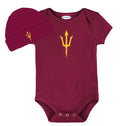 Arizona State Sun Devils LOGO Baby Onesie and Cap Set