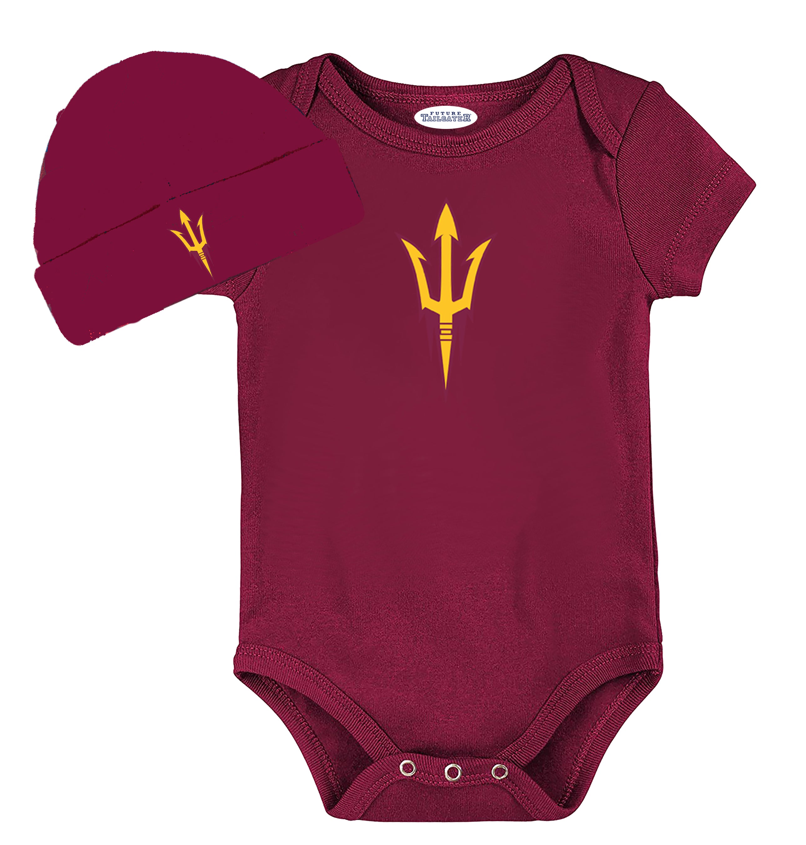 Arizona State Sun Devils LOGO Baby Onesie and Cap Set