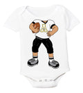 Appalachian State Mountaineers Heads Up! Football Player Baby Bodysuit