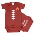 Auburn Tigers Brown Football Baby Bodysuit