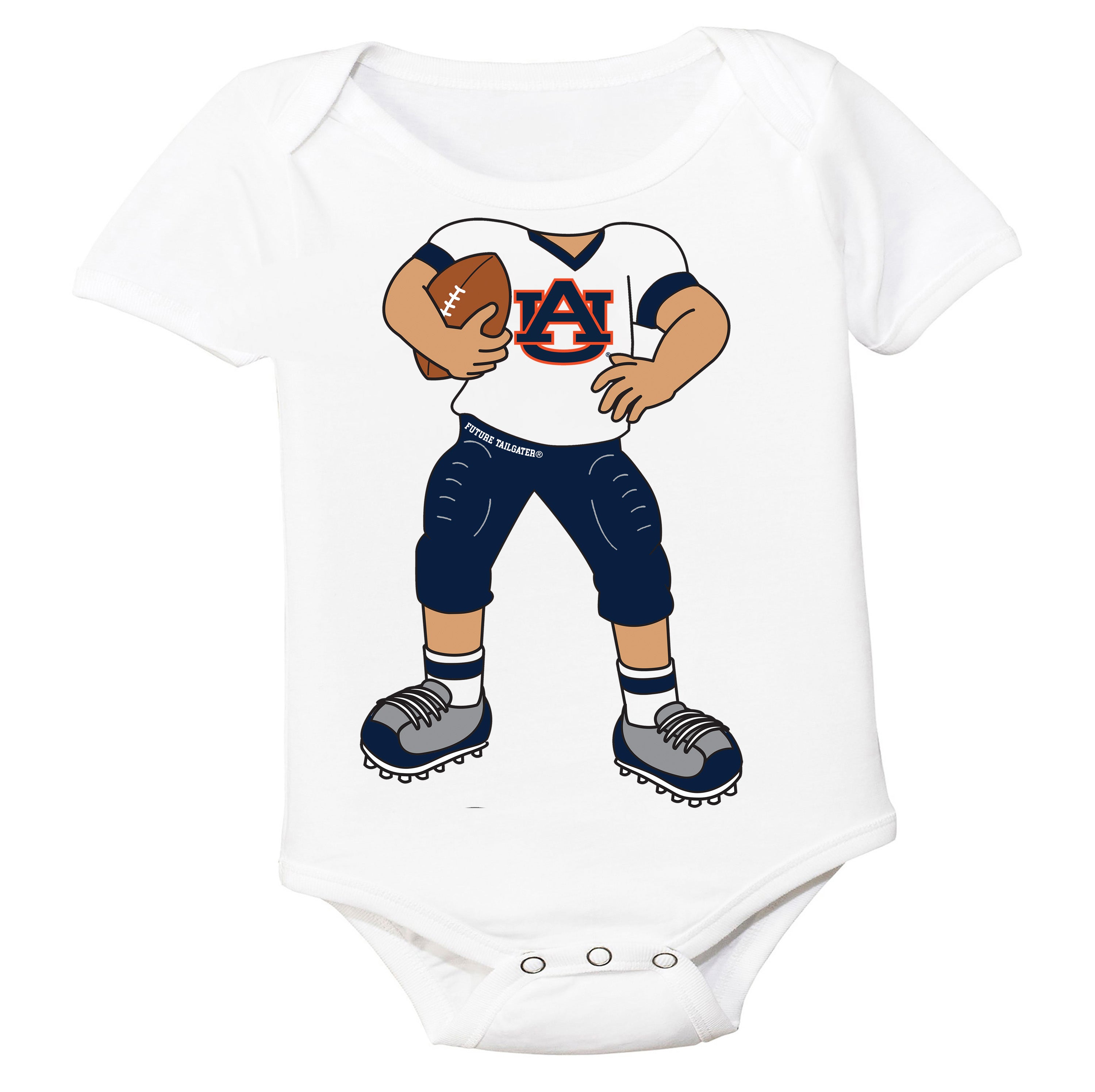 Auburn Tigers Heads Up! Football Player Baby Bodysuit