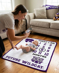 Kansas State Wildcats Baby Milestone Blanket