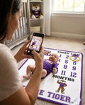 LSU Tigers Baby Milestone Blanket