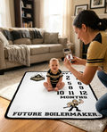 Purdue Boilermakers Baby Milestone Blanket
