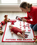 Texas Tech Red Raiders Baby Milestone Blanket