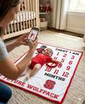 NC State Wolfpack Baby Milestone Blanket