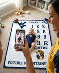 West Virginia Mountaineers Baby Milestone Blanket