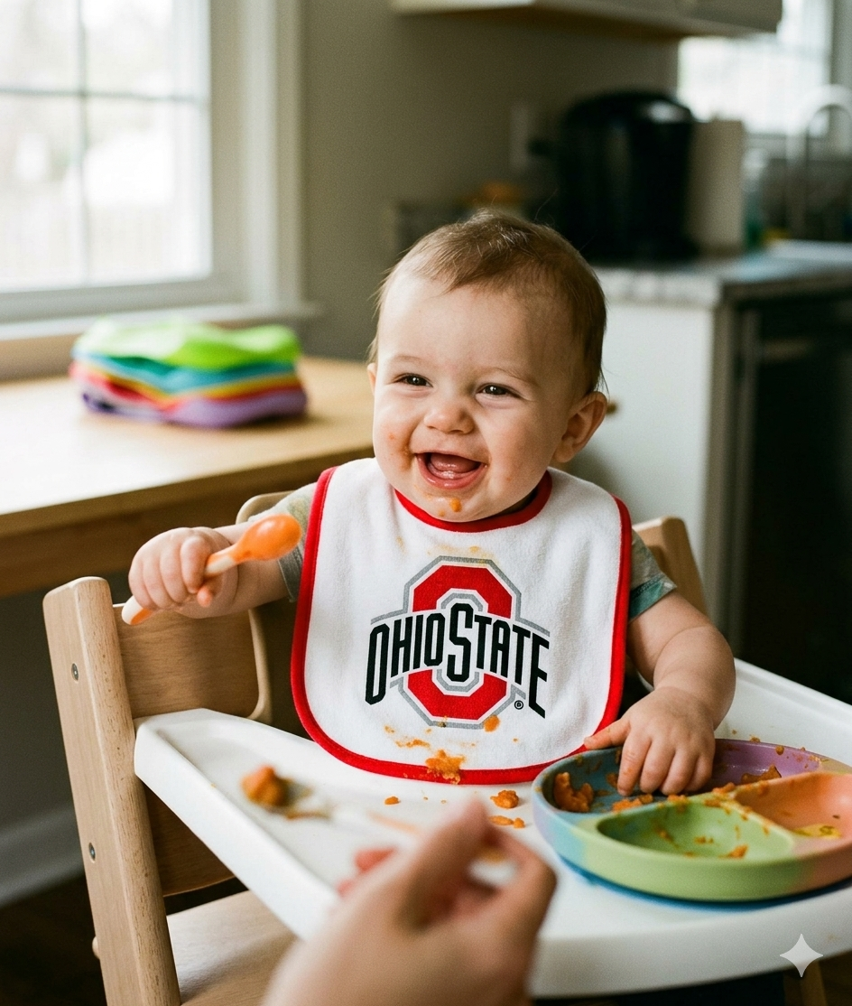 Ohio State Buckeyes Baby Bib